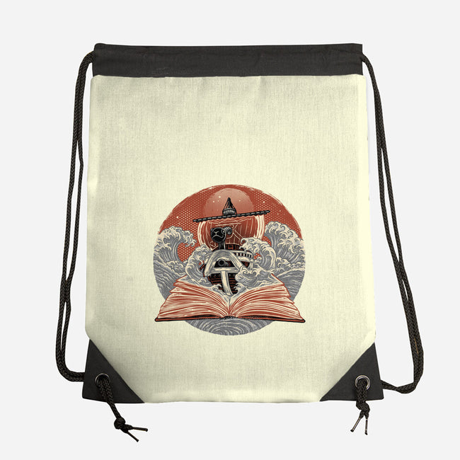 Tidal Pages-None-Drawstring-Bag-glitchygorilla