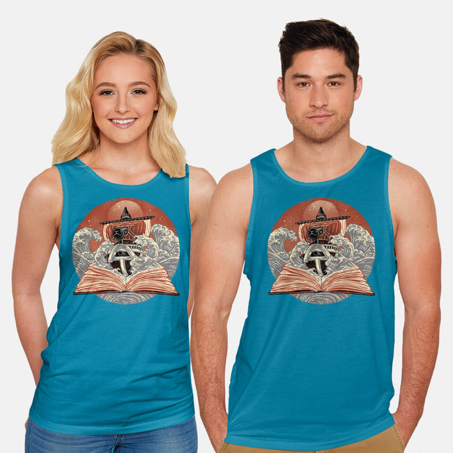 Tidal Pages-Unisex-Basic-Tank-glitchygorilla