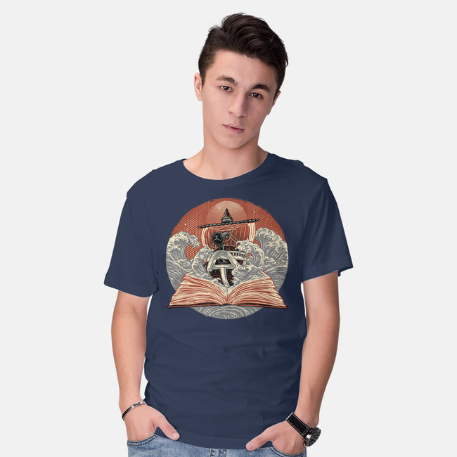 Tidal Pages-Mens-Basic-Tee-glitchygorilla