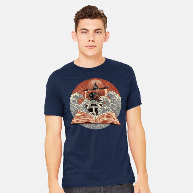 Tidal Pages-Mens-Heavyweight-Tee-glitchygorilla