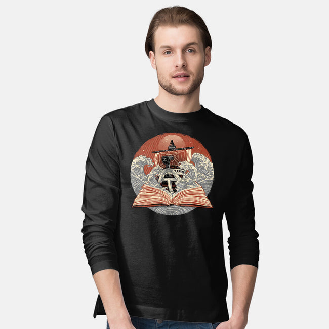 Tidal Pages-Mens-Long Sleeved-Tee-glitchygorilla