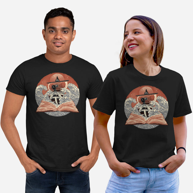 Tidal Pages-Unisex-Basic-Tee-glitchygorilla