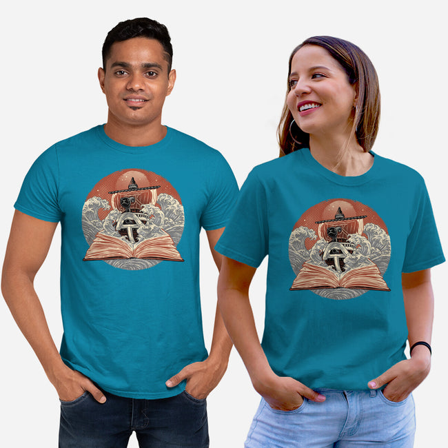 Tidal Pages-Unisex-Basic-Tee-glitchygorilla