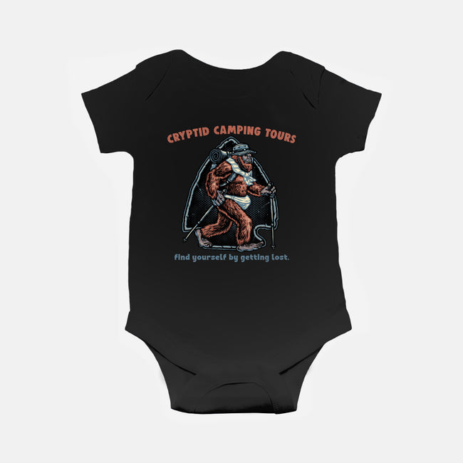Cryptid Camping Tours-Baby-Basic-Onesie-glitchygorilla