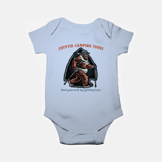 Cryptid Camping Tours-Baby-Basic-Onesie-glitchygorilla