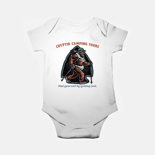 Cryptid Camping Tours-Baby-Basic-Onesie-glitchygorilla
