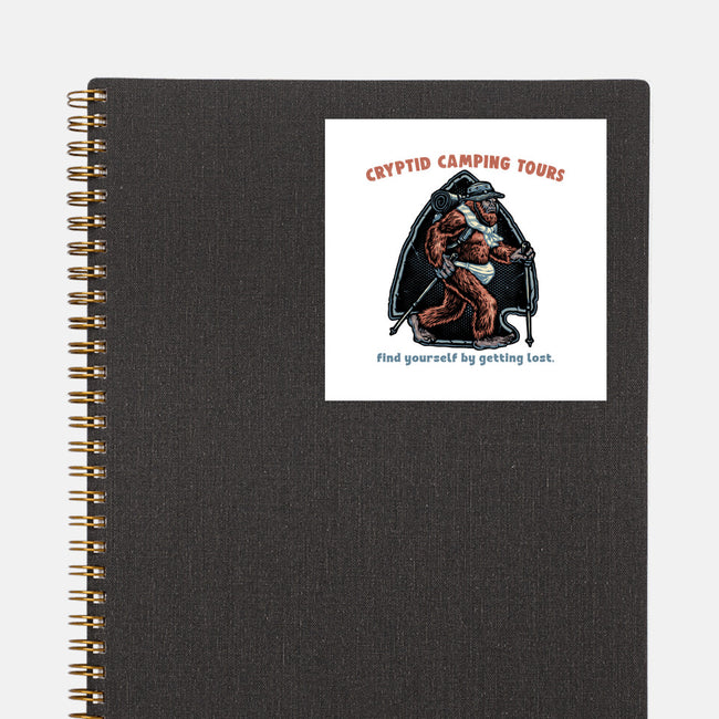Cryptid Camping Tours-None-Glossy-Sticker-glitchygorilla