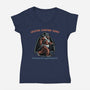 Cryptid Camping Tours-Womens-V-Neck-Tee-glitchygorilla