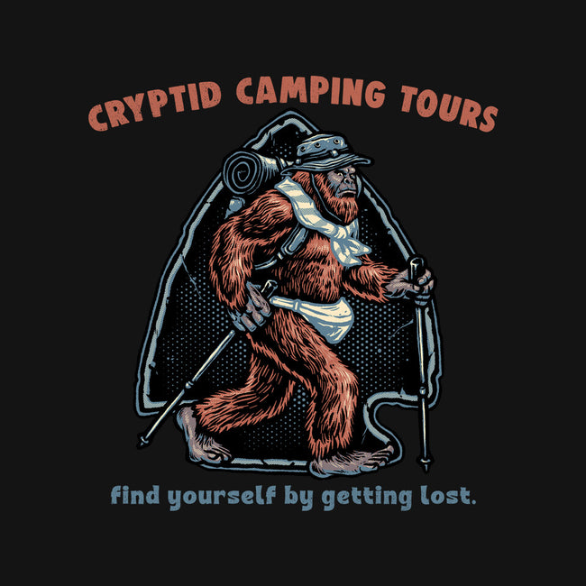 Cryptid Camping Tours-None-Drawstring-Bag-glitchygorilla