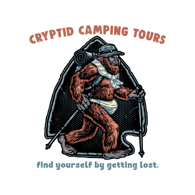 Cryptid Camping Tours-Youth-Basic-Tee-glitchygorilla