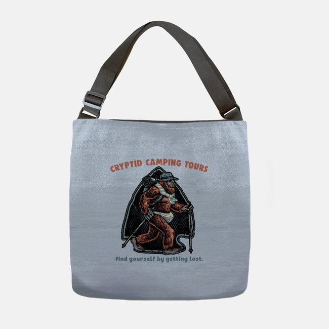 Cryptid Camping Tours-None-Adjustable Tote-Bag-glitchygorilla