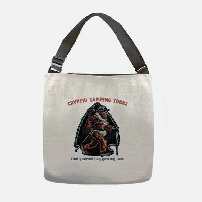 Cryptid Camping Tours-None-Adjustable Tote-Bag-glitchygorilla