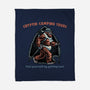 Cryptid Camping Tours-None-Fleece-Blanket-glitchygorilla