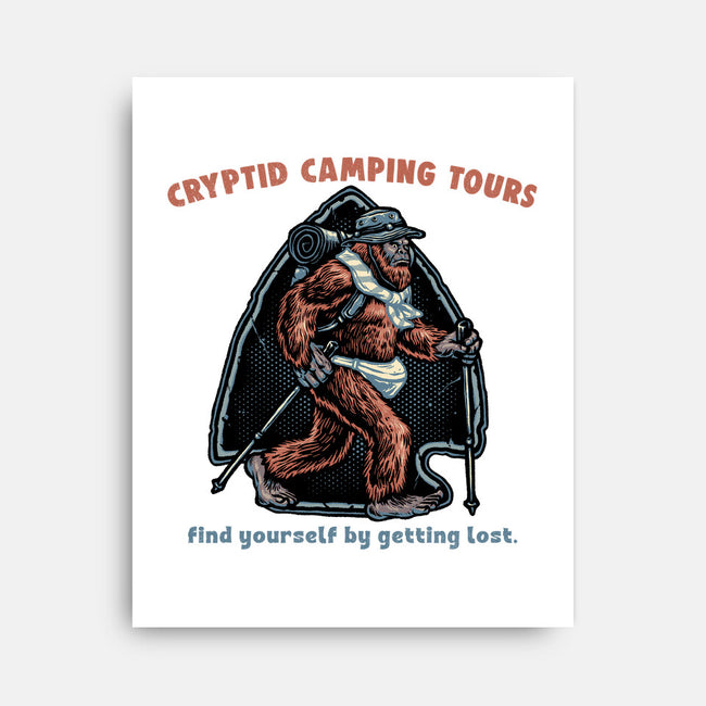 Cryptid Camping Tours-None-Stretched-Canvas-glitchygorilla