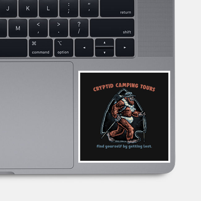 Cryptid Camping Tours-None-Glossy-Sticker-glitchygorilla