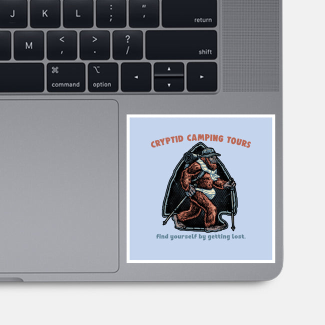 Cryptid Camping Tours-None-Glossy-Sticker-glitchygorilla