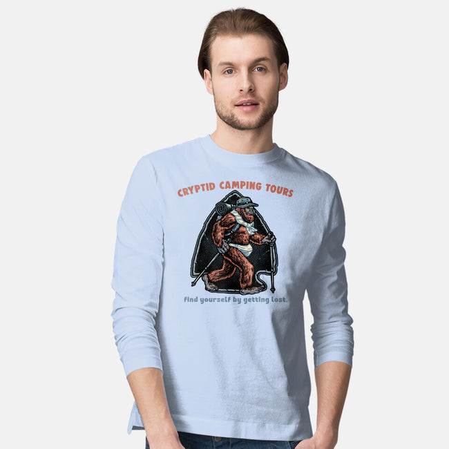 Cryptid Camping Tours-Mens-Long Sleeved-Tee-glitchygorilla