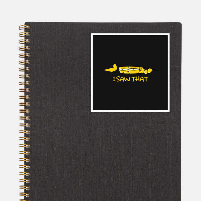 I Saw That Doh-None-Glossy-Sticker-rocketman_art