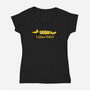 I Saw That Doh-Womens-V-Neck-Tee-rocketman_art