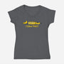 I Saw That Doh-Womens-V-Neck-Tee-rocketman_art