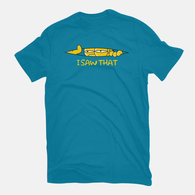 I Saw That Doh-Unisex-Basic-Tee-rocketman_art