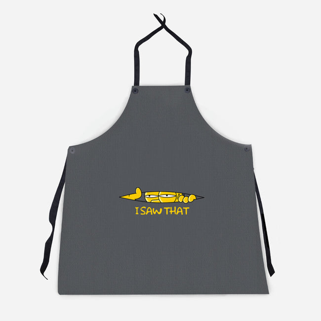 I Saw That Doh-Unisex-Kitchen-Apron-rocketman_art