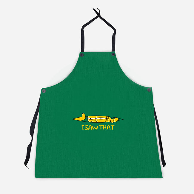 I Saw That Doh-Unisex-Kitchen-Apron-rocketman_art