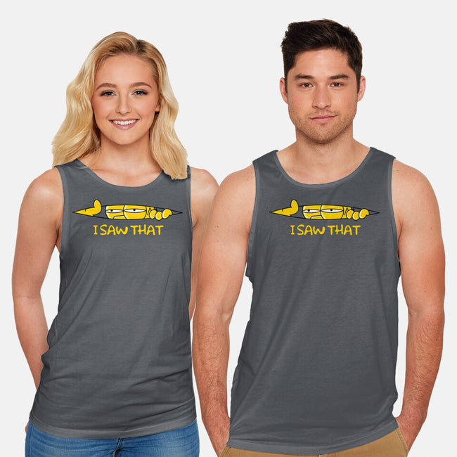 I Saw That Doh-Unisex-Basic-Tank-rocketman_art