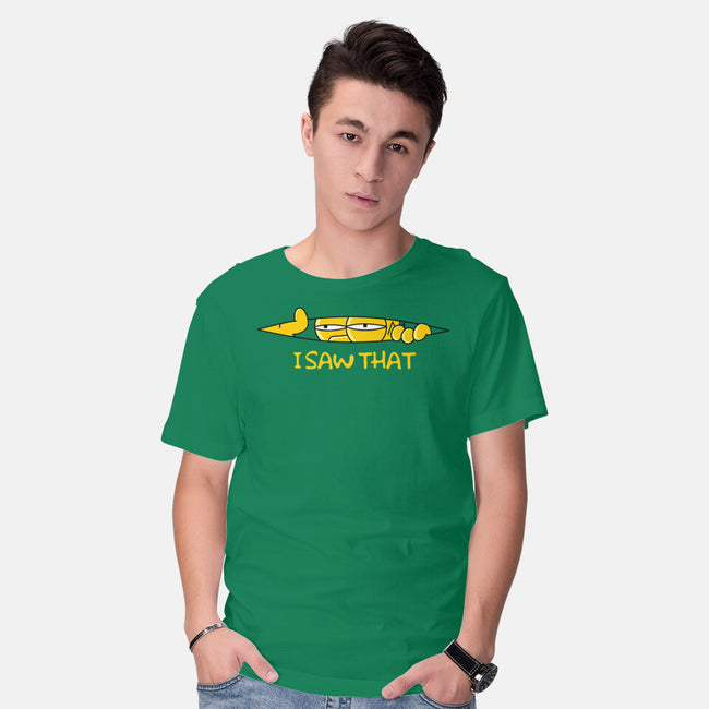 I Saw That Doh-Mens-Basic-Tee-rocketman_art