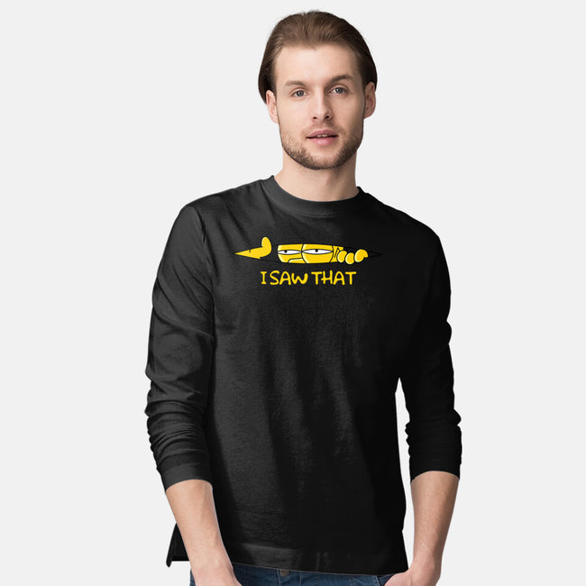 I Saw That Doh-Mens-Long Sleeved-Tee-rocketman_art