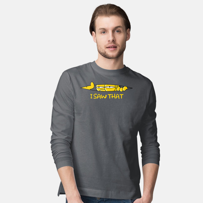 I Saw That Doh-Mens-Long Sleeved-Tee-rocketman_art