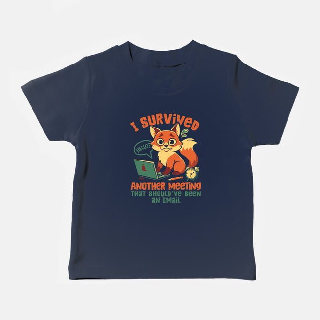 I Survived Another Meeting-Baby-Basic-Tee-worlddominationforcats