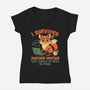 I Survived Another Meeting-Womens-V-Neck-Tee-worlddominationforcats