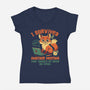 I Survived Another Meeting-Womens-V-Neck-Tee-worlddominationforcats