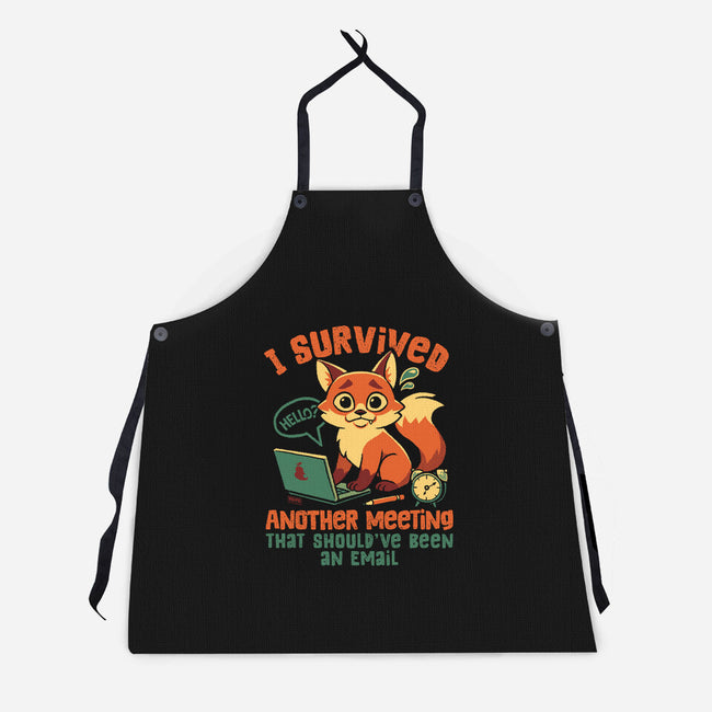 I Survived Another Meeting-Unisex-Kitchen-Apron-worlddominationforcats