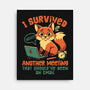 I Survived Another Meeting-None-Stretched-Canvas-worlddominationforcats