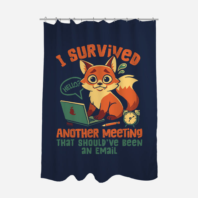 I Survived Another Meeting-None-Polyester-Shower Curtain-worlddominationforcats