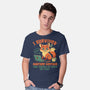 I Survived Another Meeting-Mens-Basic-Tee-worlddominationforcats