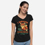 I Survived Another Meeting-Womens-V-Neck-Tee-worlddominationforcats