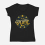 Never Forget Vintage-Womens-V-Neck-Tee-DrMonekers