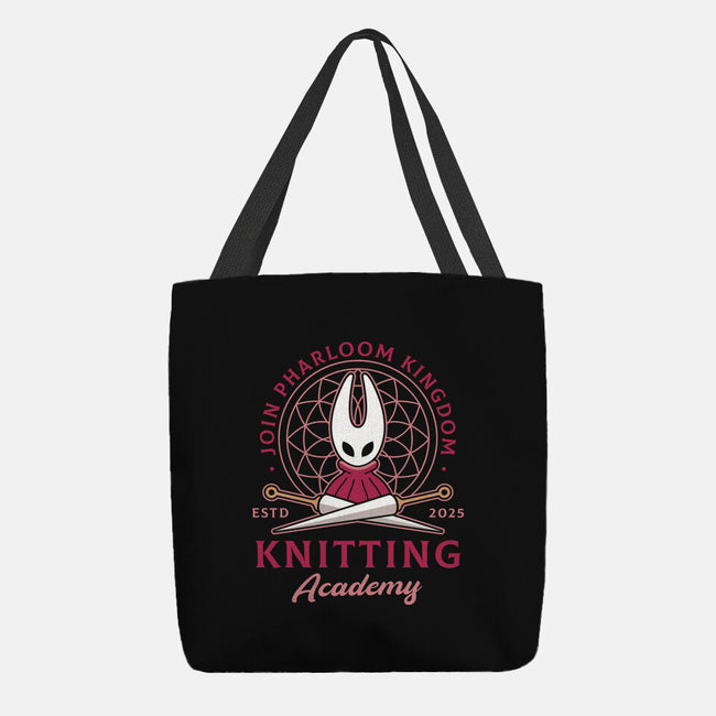 Pharloom Knitting Emblem-None-Basic Tote-Bag-LAGELANTEE
