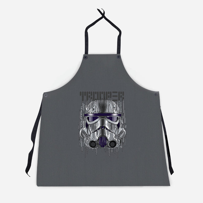 GLITCHTROOPER-Unisex-Kitchen-Apron-silentOp