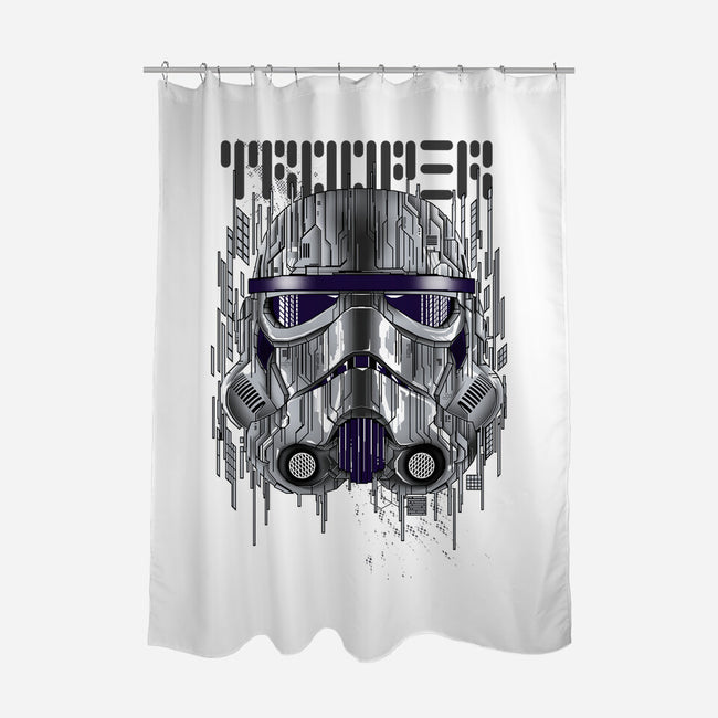 GLITCHTROOPER-None-Polyester-Shower Curtain-silentOp
