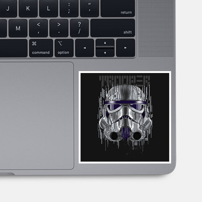 GLITCHTROOPER-None-Glossy-Sticker-silentOp