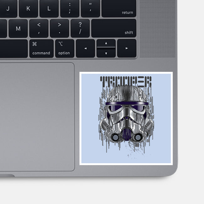 GLITCHTROOPER-None-Glossy-Sticker-silentOp