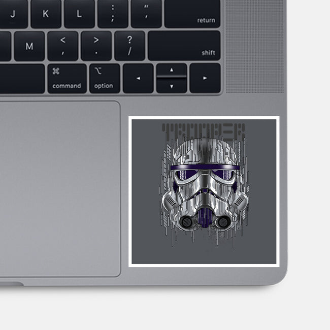 GLITCHTROOPER-None-Glossy-Sticker-silentOp