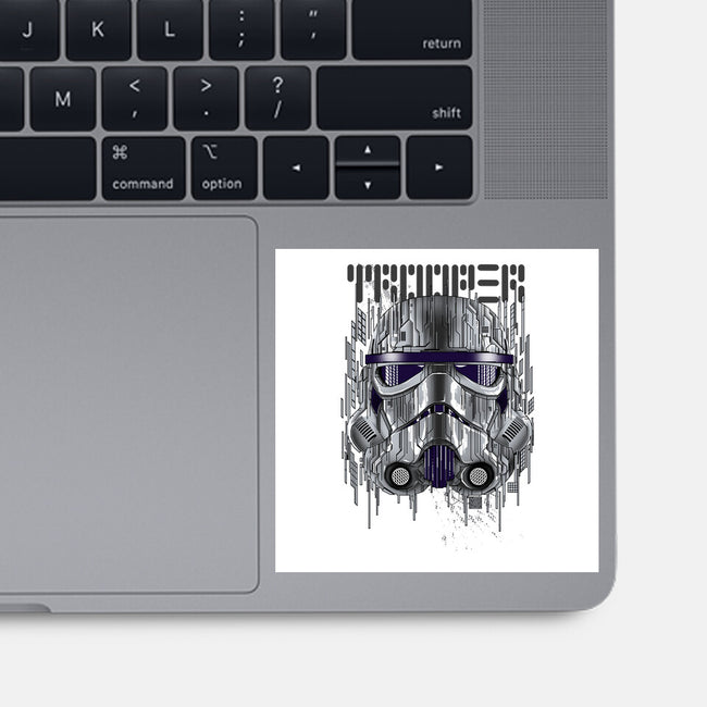 GLITCHTROOPER-None-Glossy-Sticker-silentOp