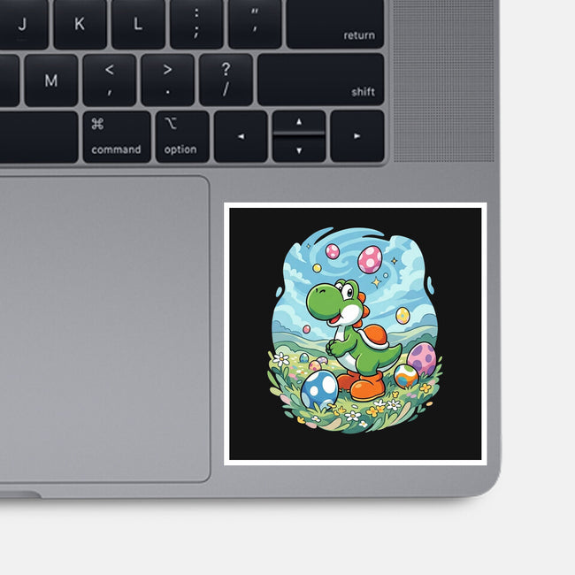Yoshi Meadow-None-Glossy-Sticker-Millersshoryotombo