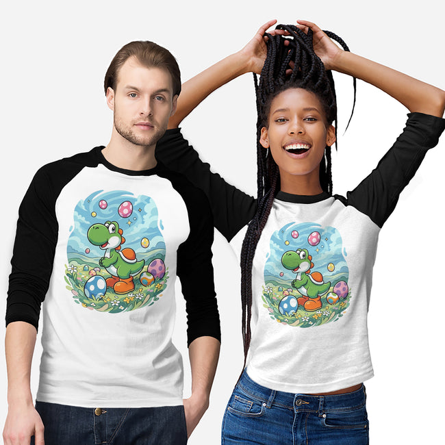 Yoshi Meadow-Unisex-Baseball-Tee-Millersshoryotombo