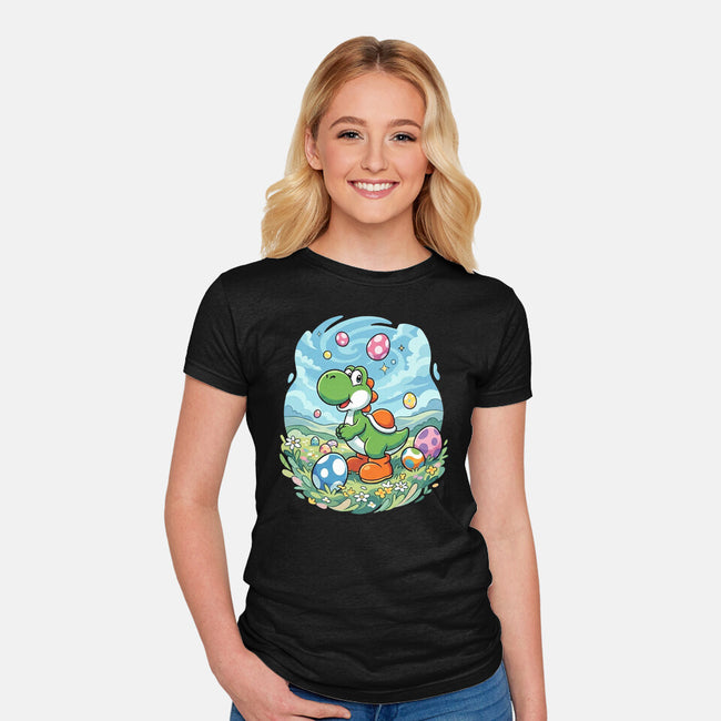 Yoshi Meadow-Womens-Fitted-Tee-Millersshoryotombo